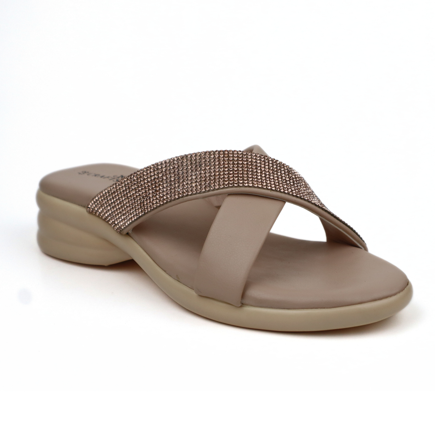 CRAFTSMAN WOMENS WEDGE SLIP ON SANDALS