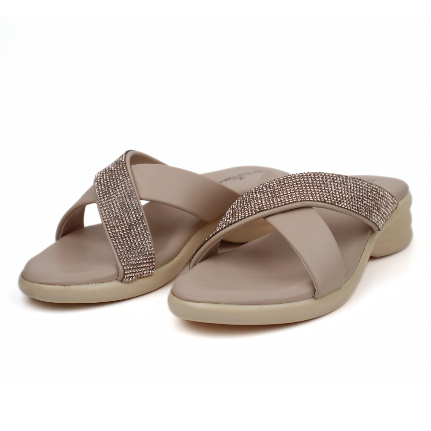 CRAFTSMAN WOMENS WEDGE SLIP ON SANDALS