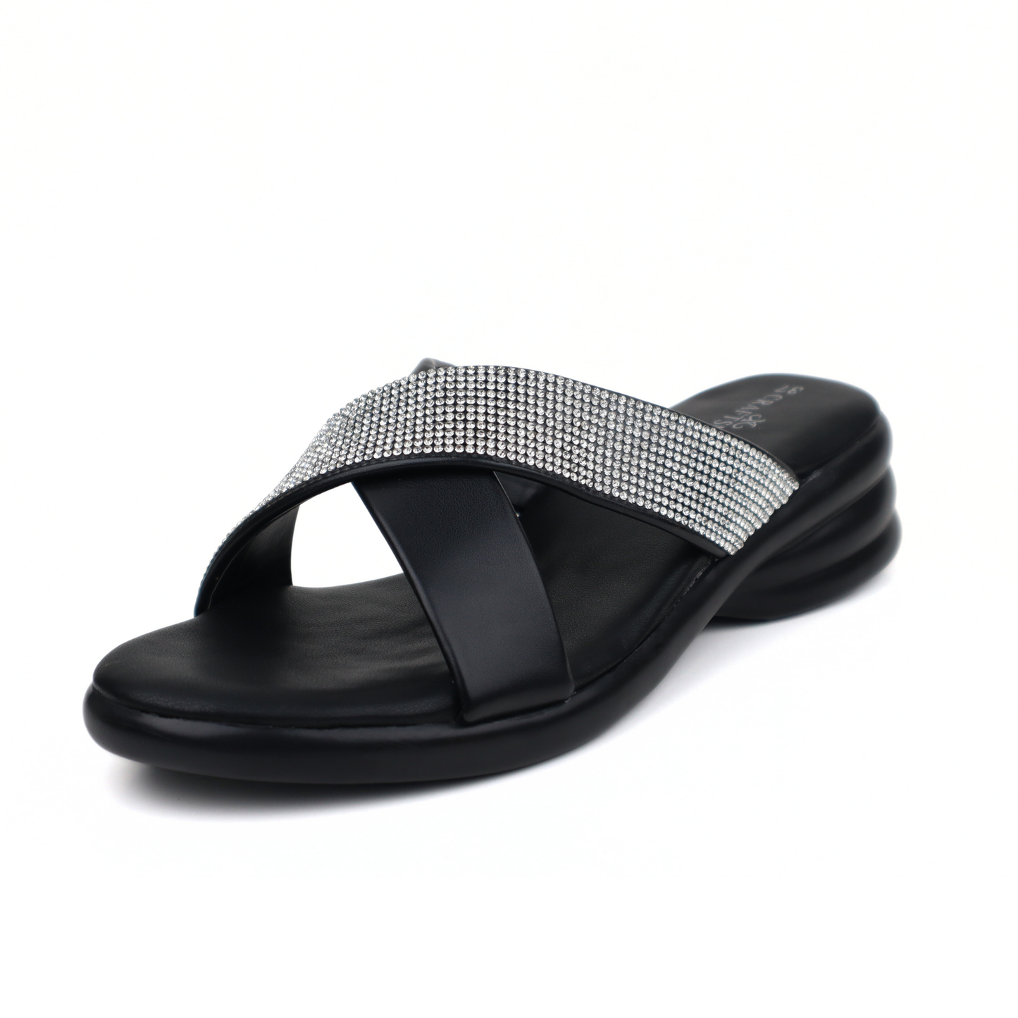 CRAFTSMAN WOMENS WEDGE SLIP ON SANDALS